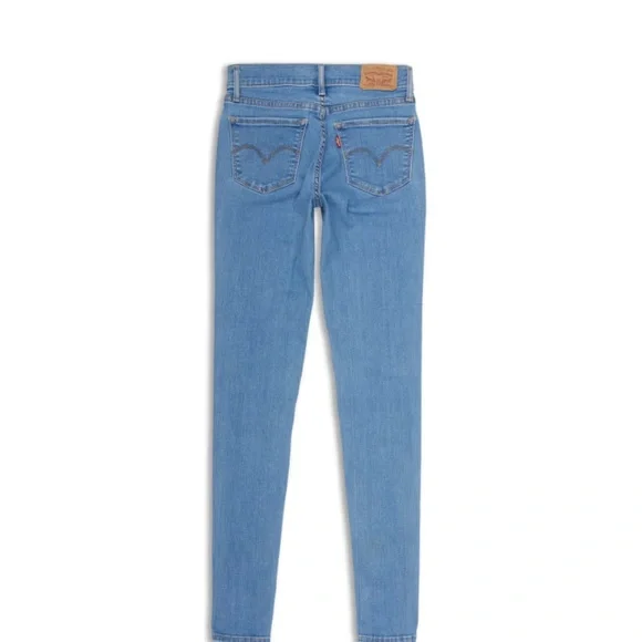 Women's LEVIS 710 super skinny Light Blue Jeans 25 - Picture 2 of 4